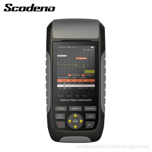 High Quality Handheld Optic Fiber Test Instrument OTDR 80KM SM/MM 20/22dB for FTTH use